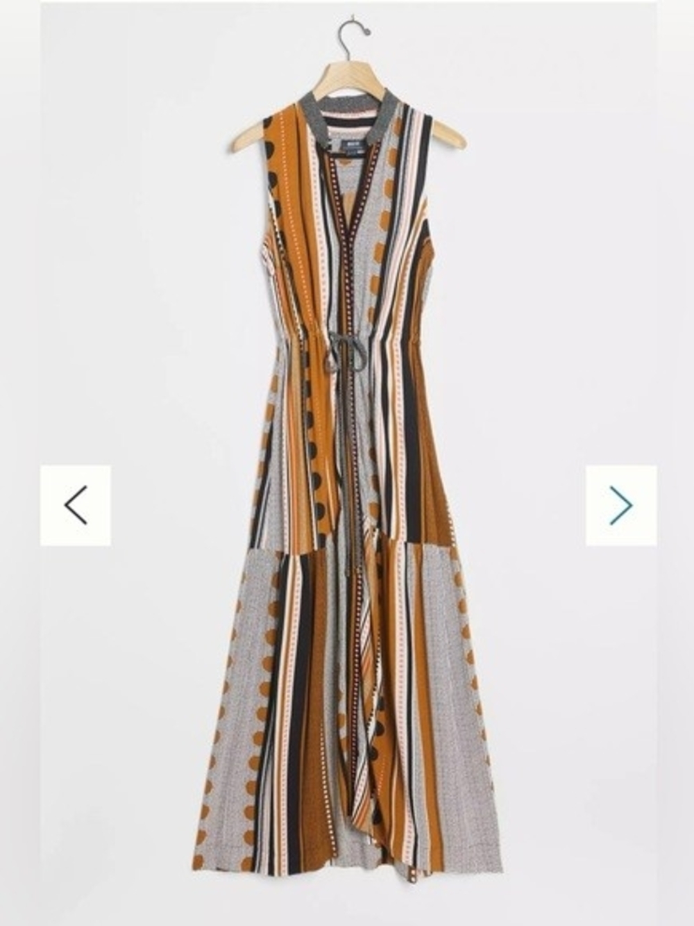 Anthropologie Size 6 Alondra Striped Sleeveless Maxi Dress - Picture 2 of 8